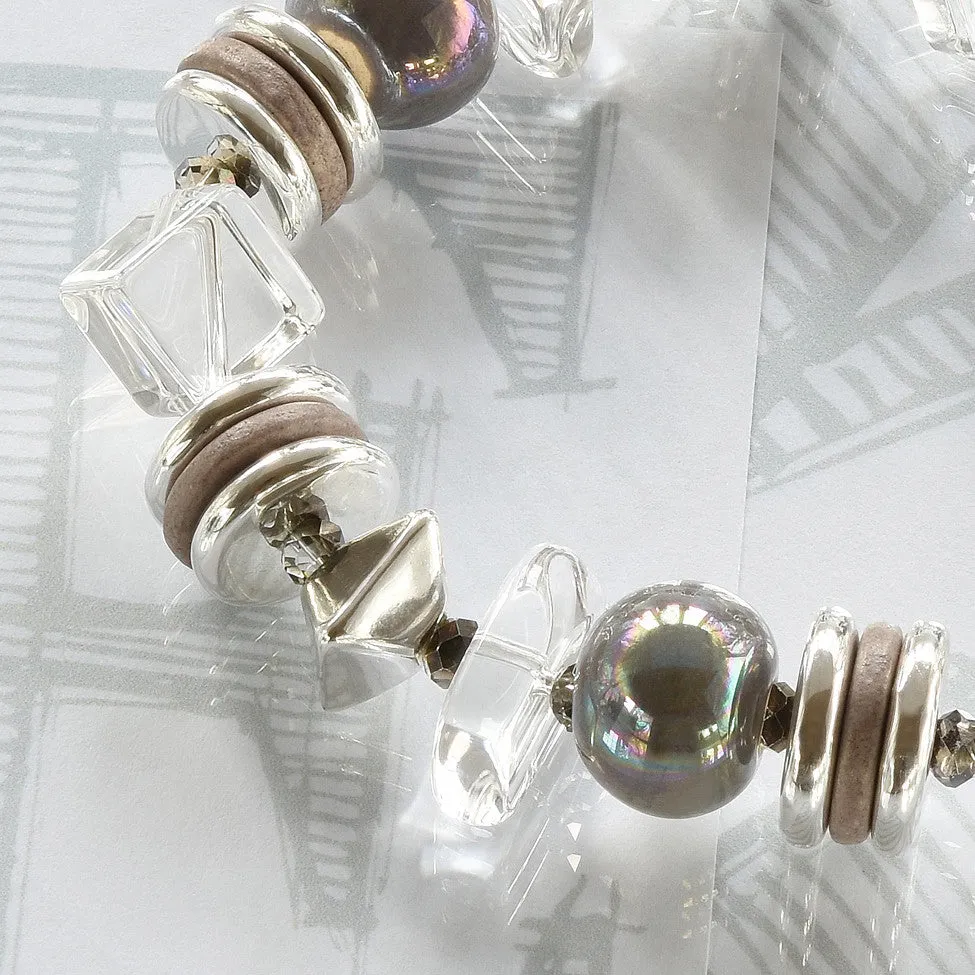 Mimi Crystal Bracelet – Grey