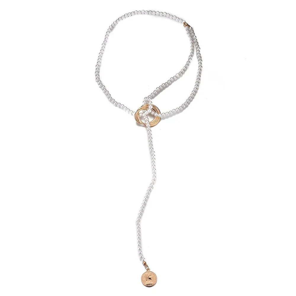 Pre Order: Vintage Long Tassel Pearl Pendant Necklace