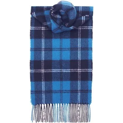 Ramsay Blue Ancient Tartan Lambswool Scarf