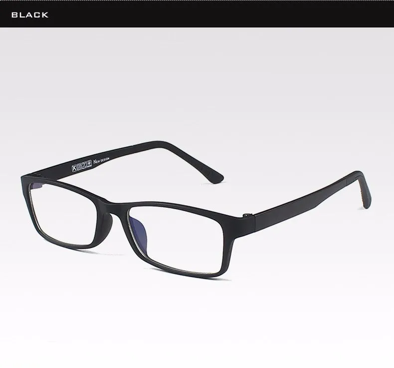 Reven Jate Unisex Full Rim Square Tr 90 Titanium Eyeglasses 1302