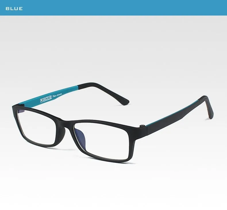 Reven Jate Unisex Full Rim Square Tr 90 Titanium Eyeglasses 1302