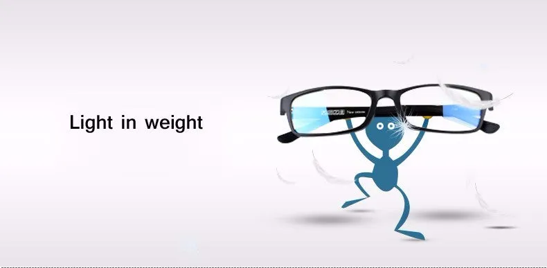 Reven Jate Unisex Full Rim Square Tr 90 Titanium Eyeglasses 1302
