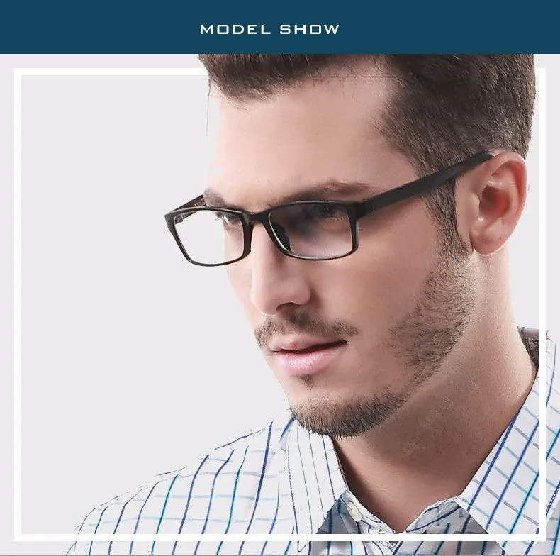 Reven Jate Unisex Full Rim Square Tr 90 Titanium Eyeglasses 1302