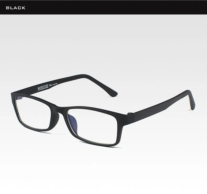 Reven Jate Unisex Full Rim Square Tr 90 Titanium Eyeglasses 1302