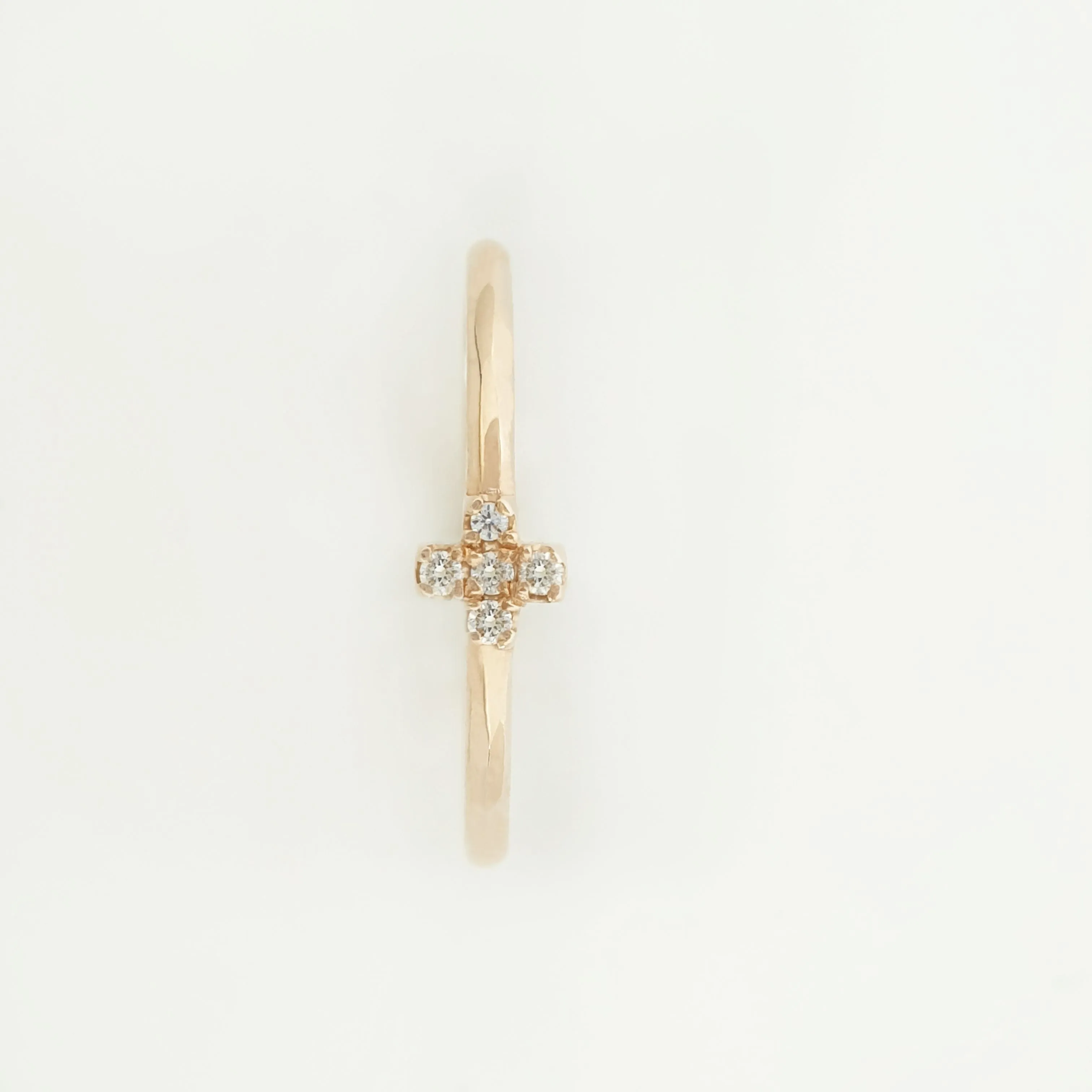 Rose Gold Cross Ring