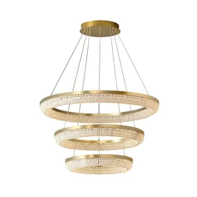 Round Ring Crystal Chandeliers