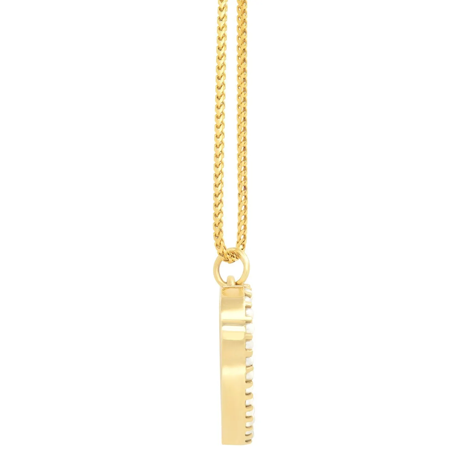 Rowdy Mini Pearl Heart Pendant