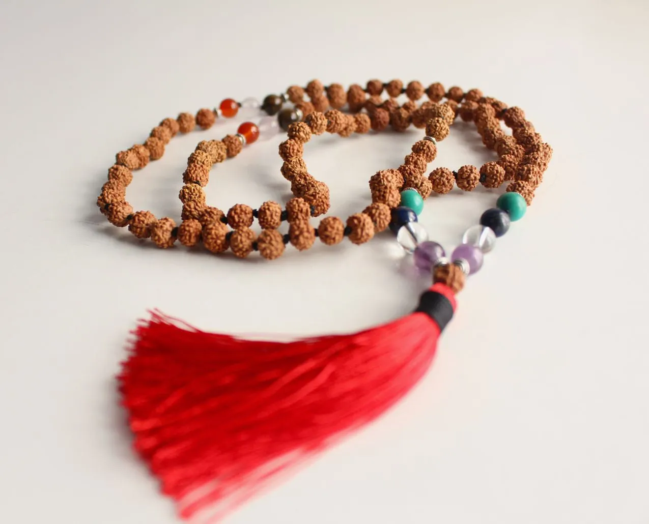 Rudraksha Seven Chakra Healing Mala