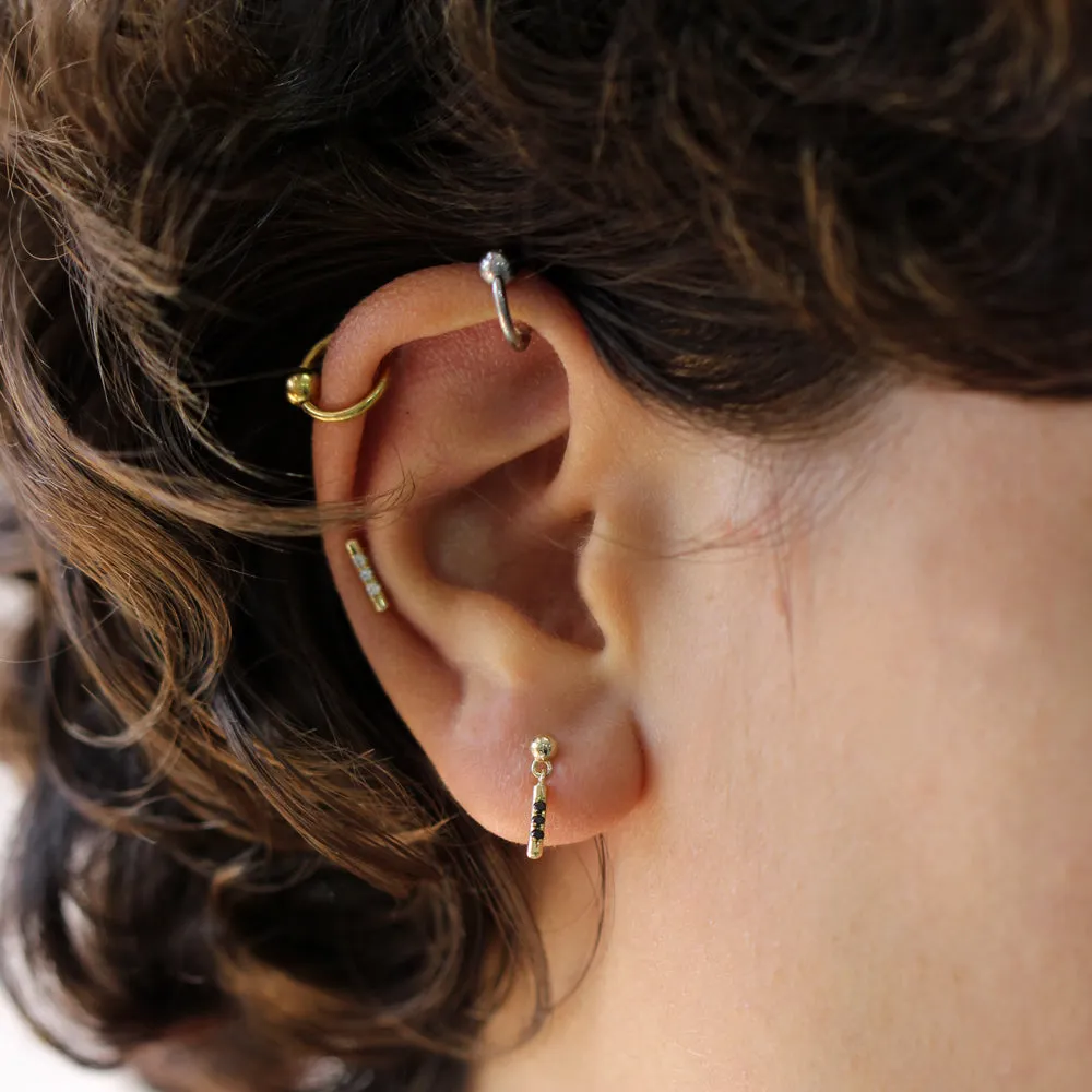 Shannon Earrings Black Diamonds
