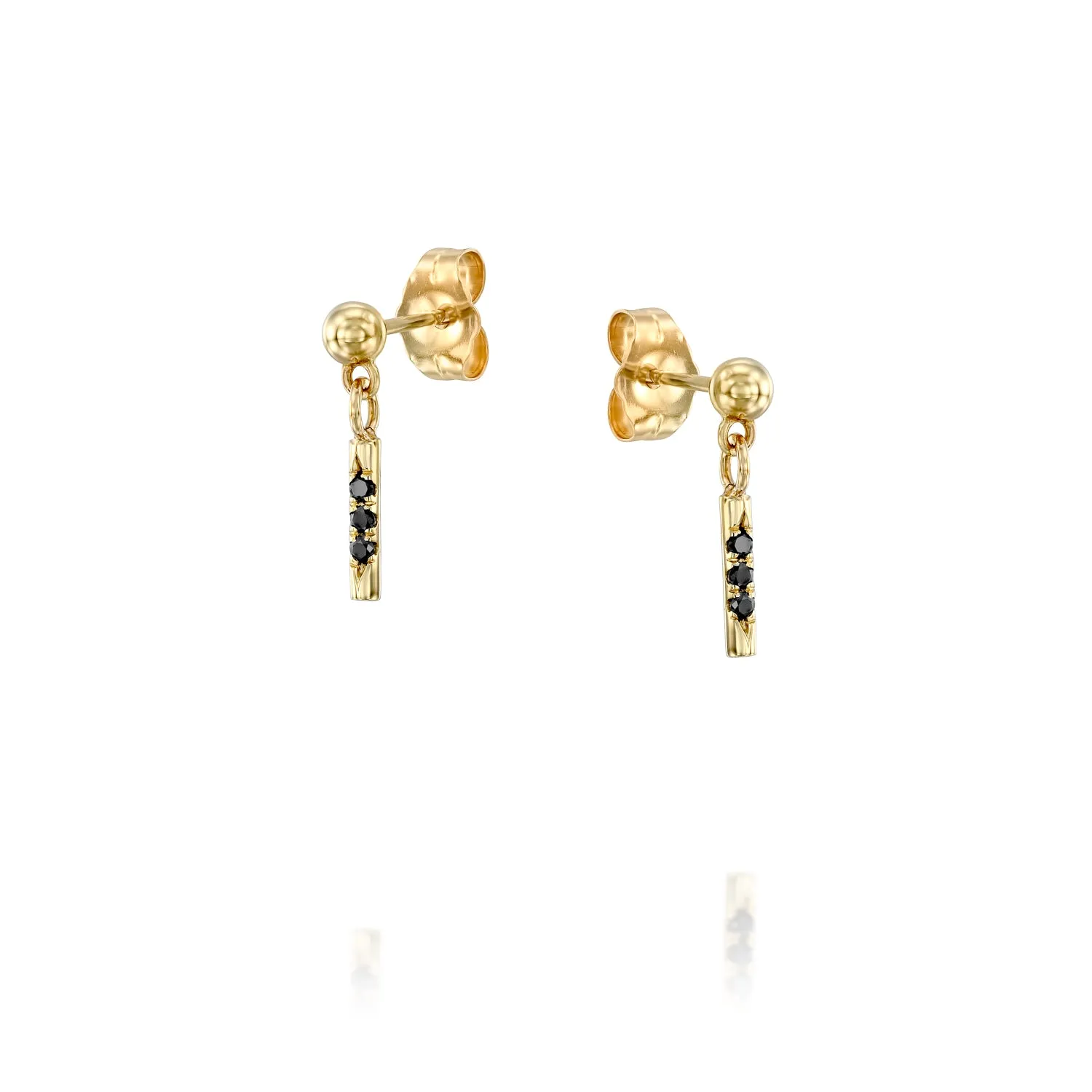 Shannon Earrings Black Diamonds