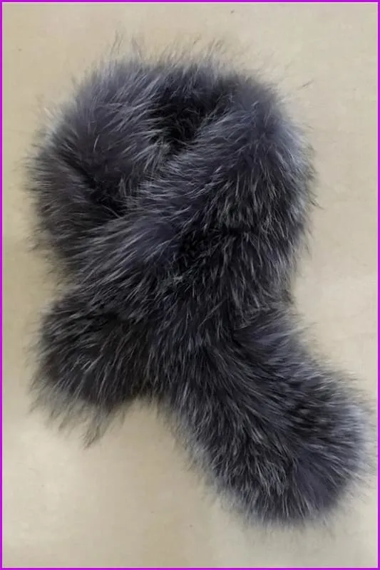 Silver Fox Fur Scarf DO1325