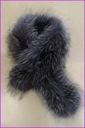 Silver Fox Fur Scarf DO1325