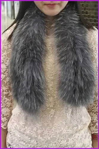 Silver Fox Fur Scarf DO1325
