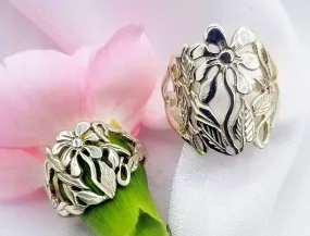Sterling Large Daisy Ring
