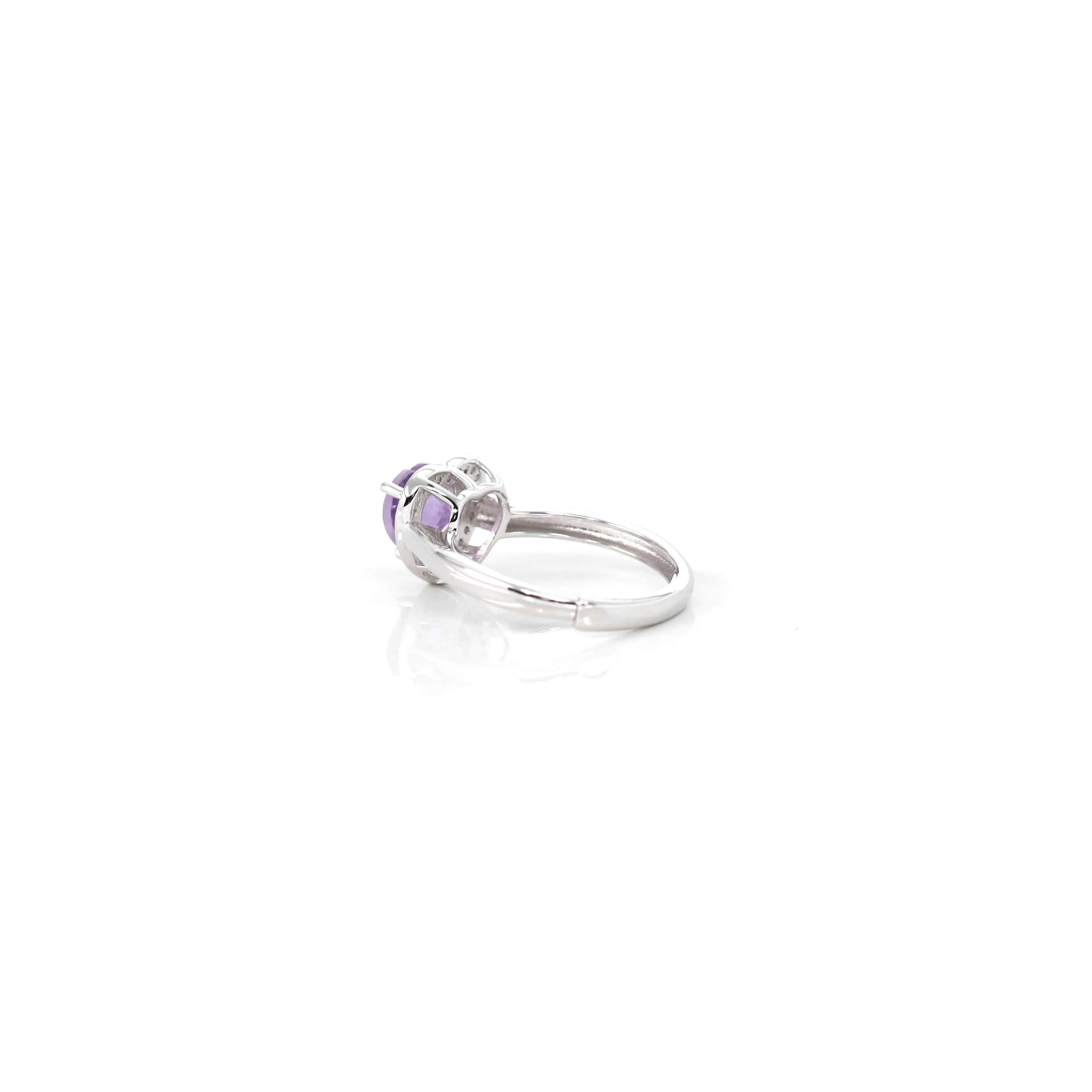 Sterling Silver Amethyst, Citrine, & Garnet Heart Ring