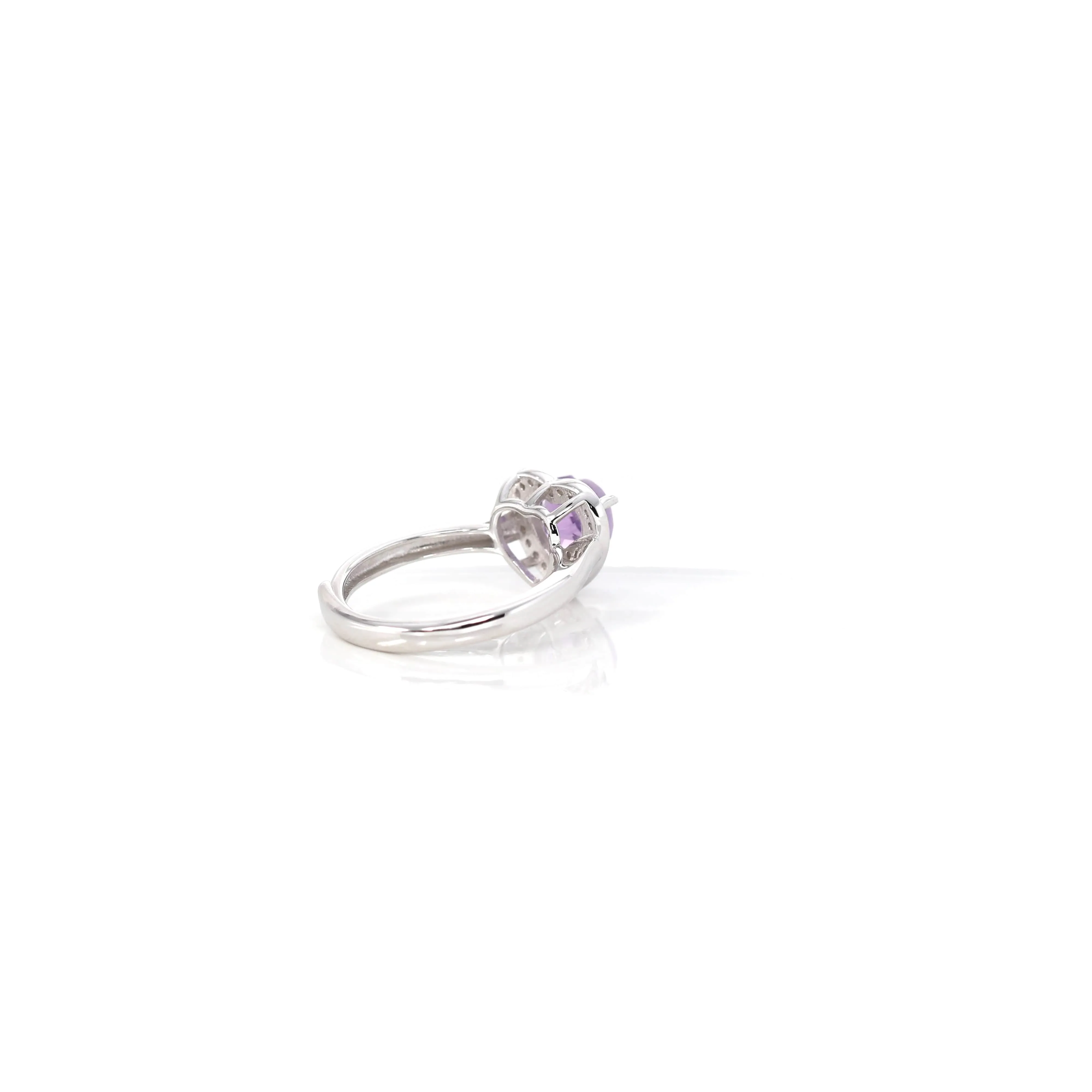 Sterling Silver Amethyst, Citrine, & Garnet Heart Ring