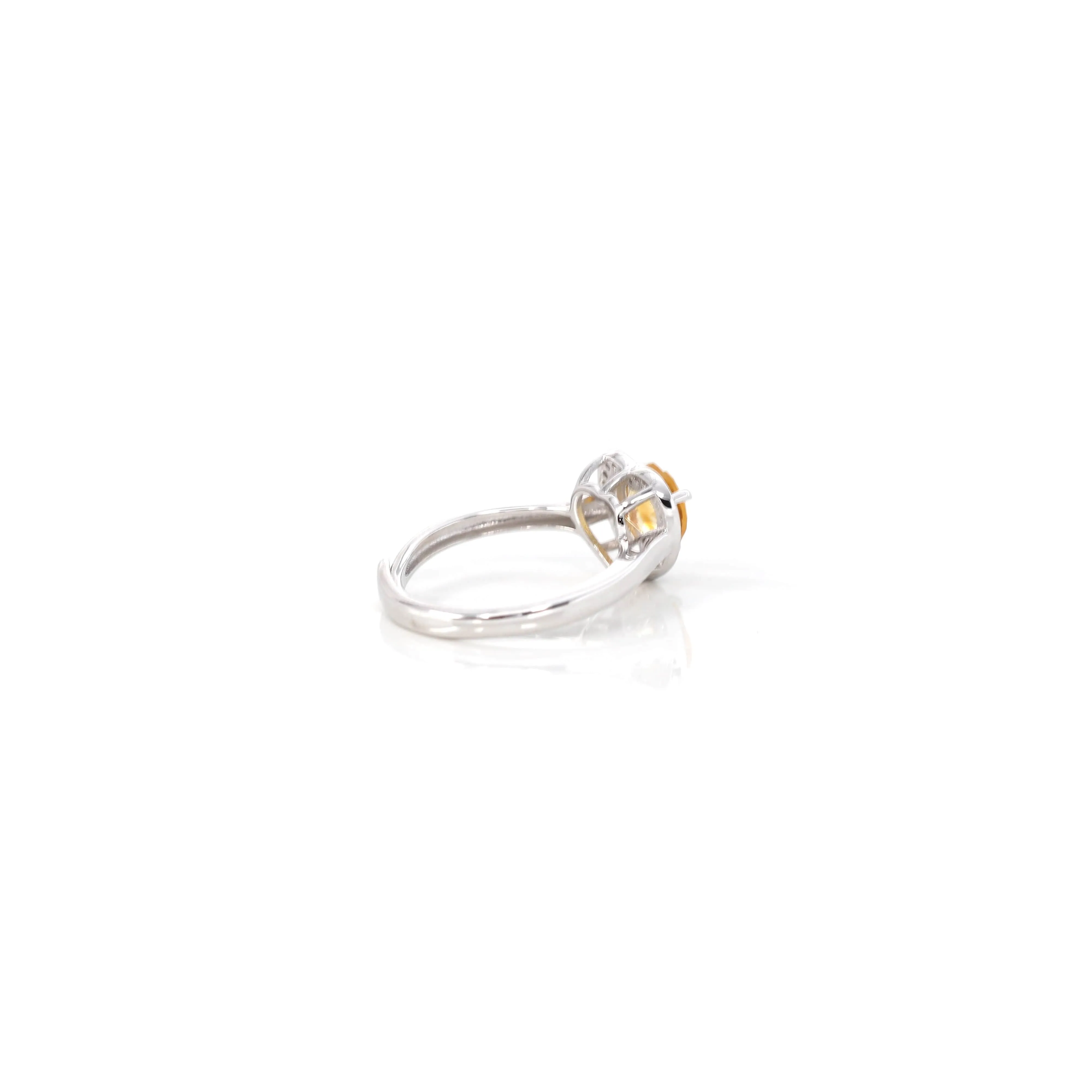 Sterling Silver Amethyst, Citrine, & Garnet Heart Ring