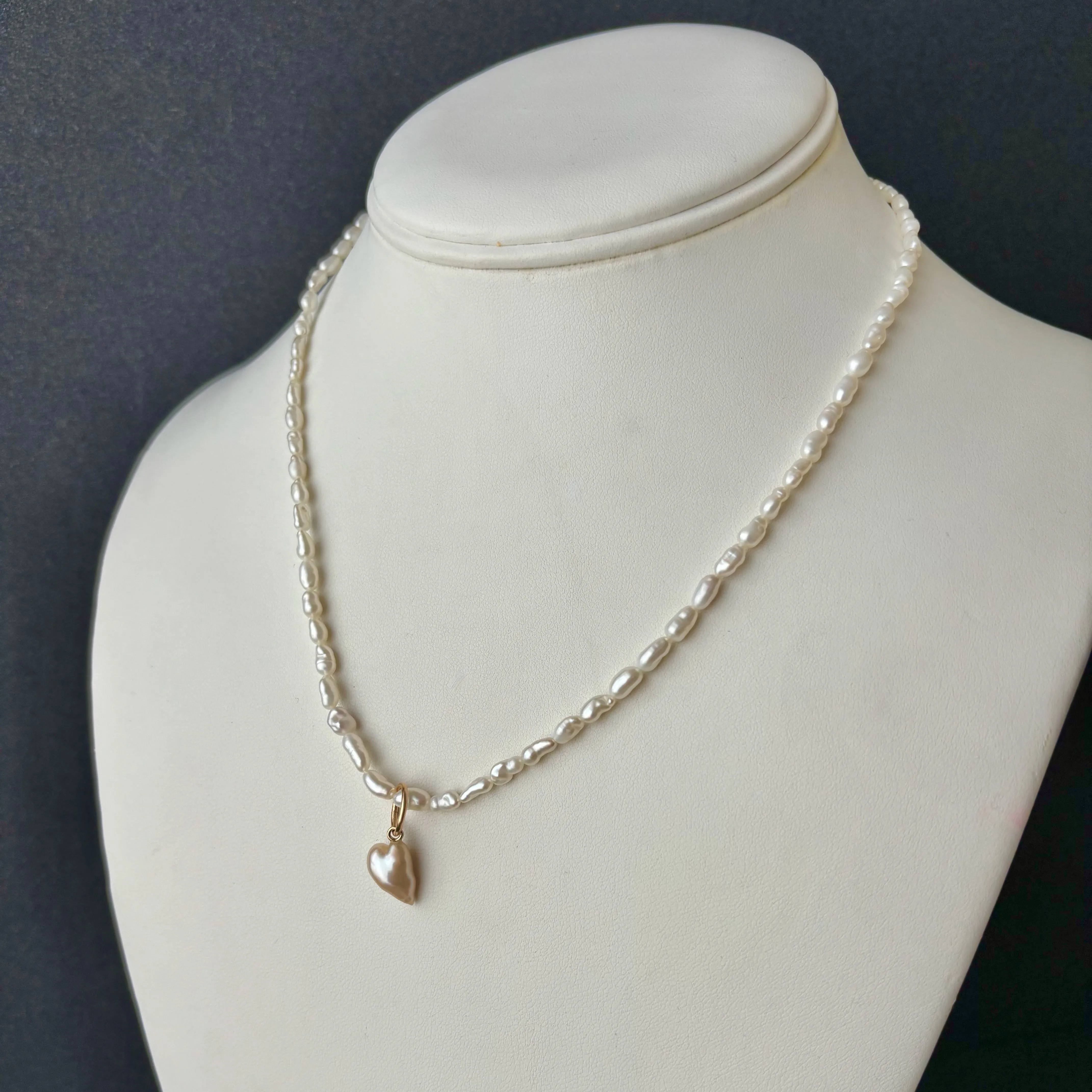Tiny Japan Kasumi ❤️ keshi pearl necklace