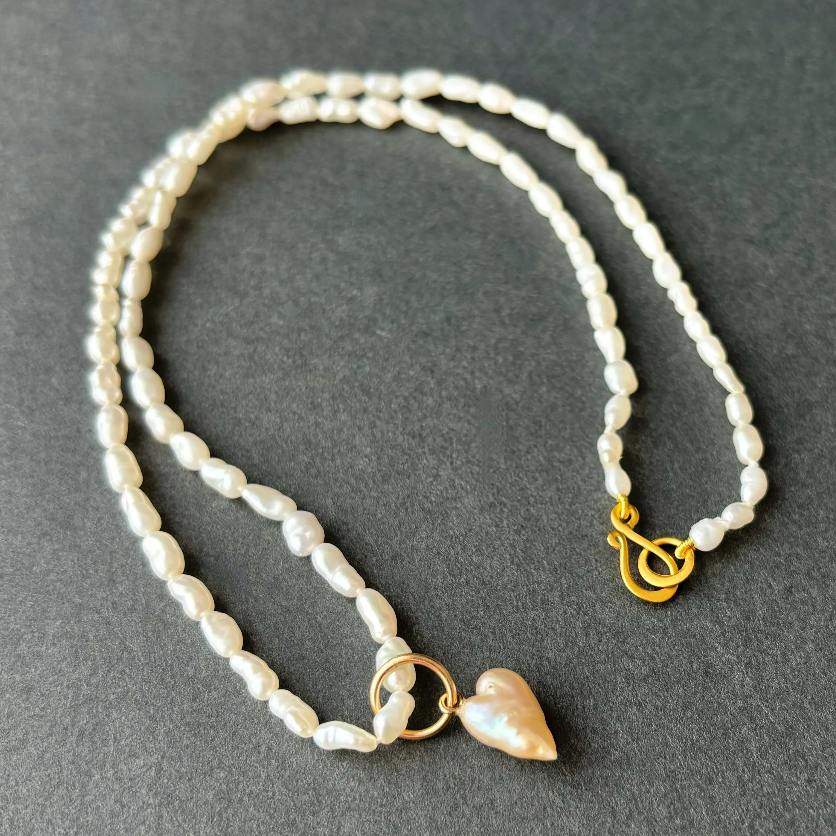 Tiny Japan Kasumi ❤️ keshi pearl necklace