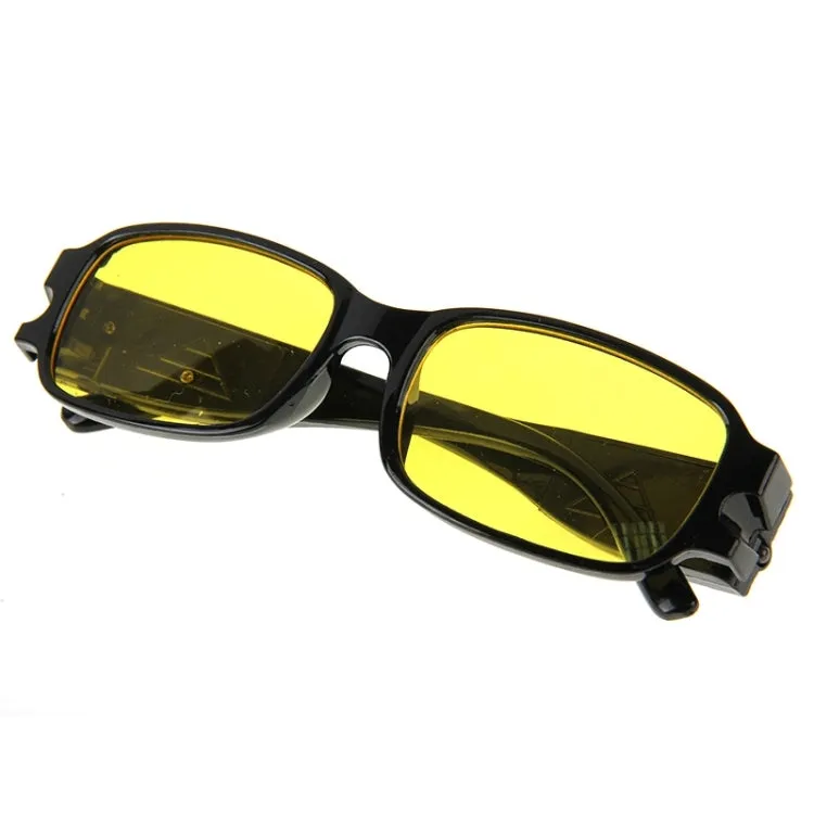 UV Protection Yellow Resin Lens Reading Glasses with Currency Detecting Function,  4.00D