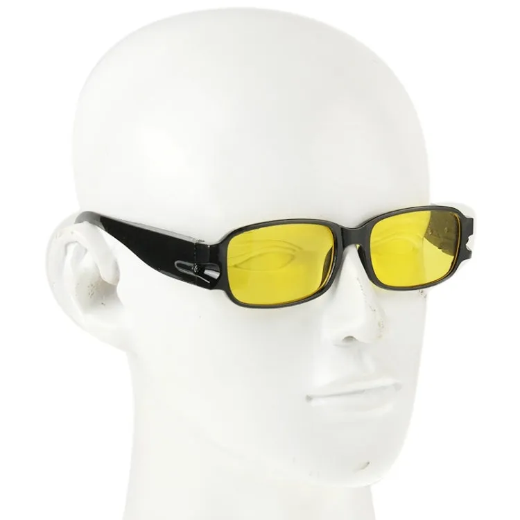 UV Protection Yellow Resin Lens Reading Glasses with Currency Detecting Function,  4.00D