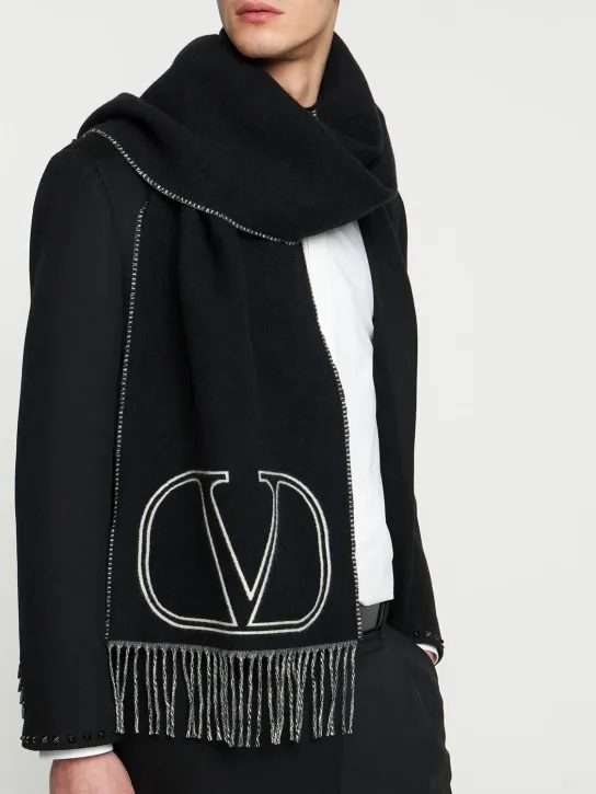 Valentino Garavani   VLogo signature wool scarf 
