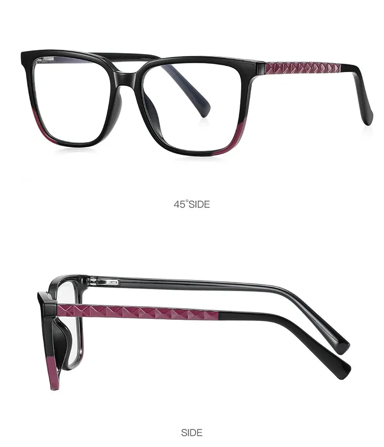 Vicky Womens Full Rim Square Plastic Reading Glasses Pfd2135