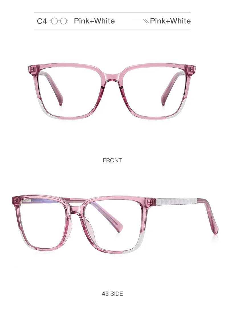 Vicky Womens Full Rim Square Plastic Reading Glasses Pfd2135