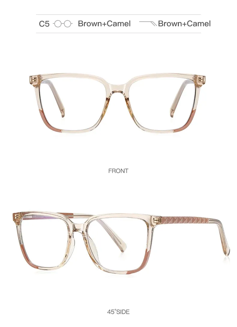 Vicky Womens Full Rim Square Plastic Reading Glasses Pfd2135