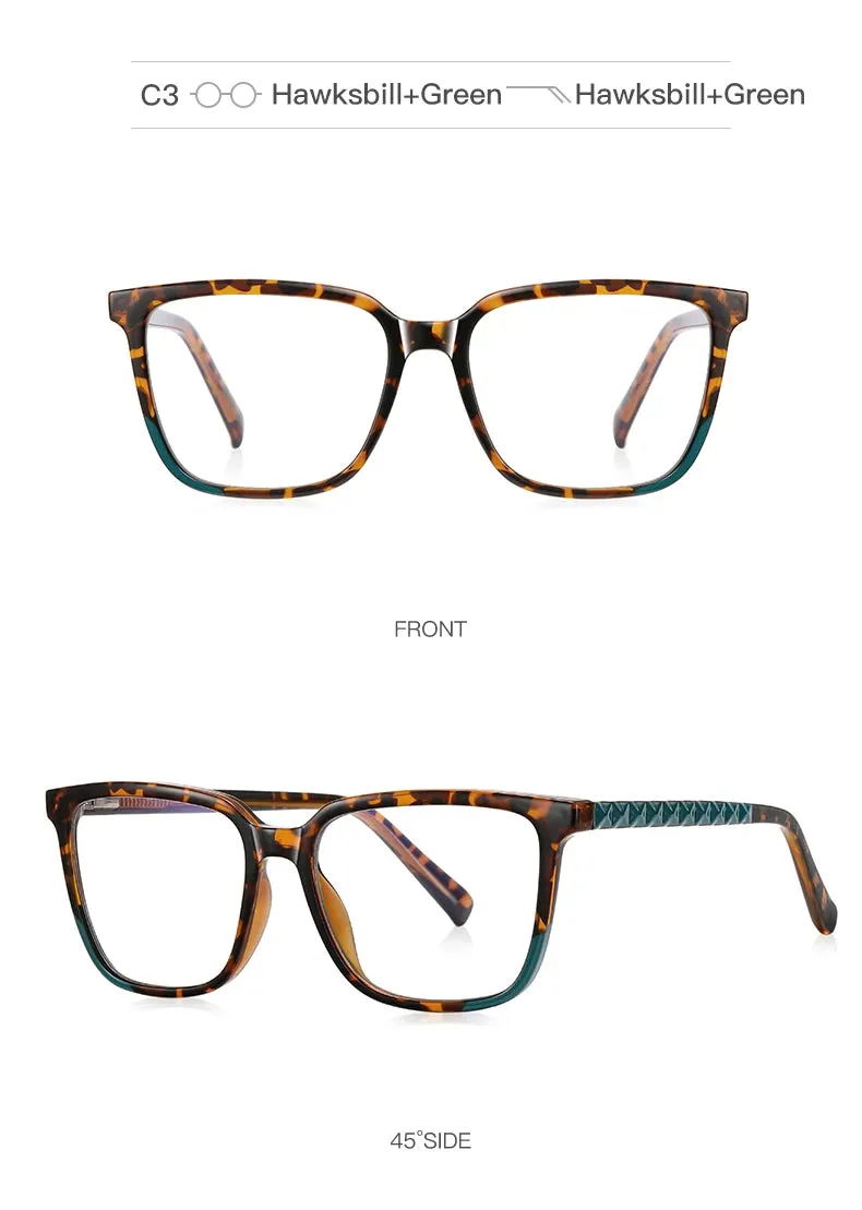 Vicky Womens Full Rim Square Plastic Reading Glasses Pfd2135